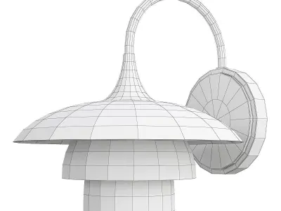 Barron Sconce Low-poly 3D model