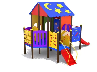 playground Playhouse Low-poly 3D model