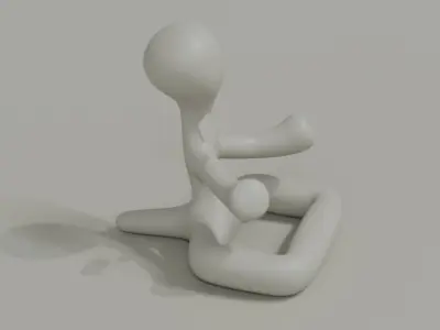 Goofy Phone Stand 3D print model