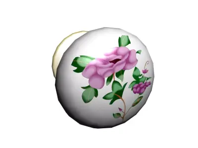 textured knob Handle 3 Low-poly 3D model