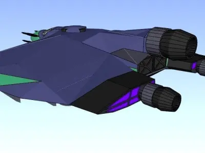 SQ Tamer - Multirole space corvette Conqueror class 3D print model