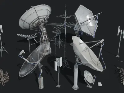 Eletronics for buildings 3D Model Pack