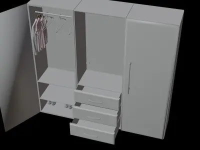 Wardrobe Free 3D model