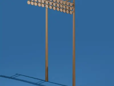 Stadium lights 3D print model
