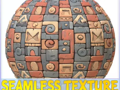 Stylized Wall Seamless Texture Texture 44