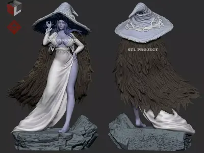 Ranni statue of witch 3D print model