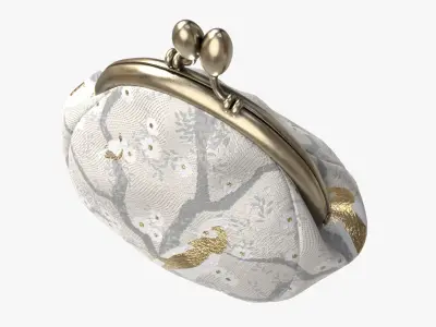 Female coin purse 02 Light 3D model