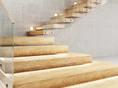 Staircase 01 3D model