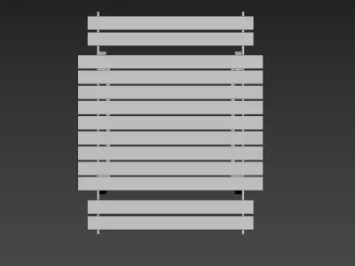 Bench picnic table Free low-poly 3D model