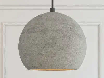 Suspended lamp nordic sphere 3D model