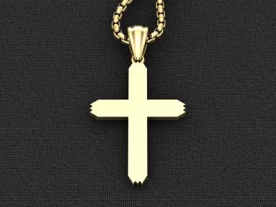 Cross Light Gold 3CP056 3DM STL 3D model