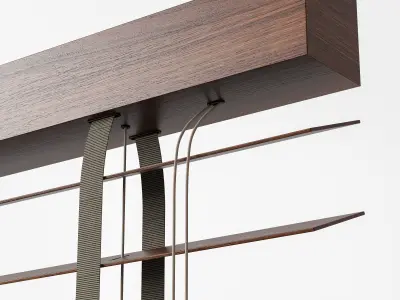 Wooden Blinds Set 11 3D model