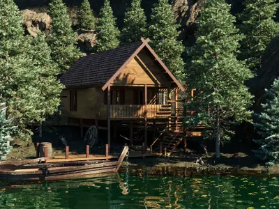 Architect Render Realistic Work Bungalow 2022 3D model