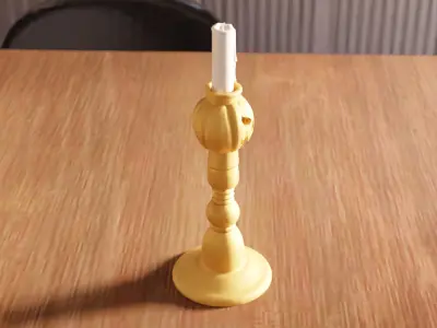Pumpkin Candle Holder STL File - 184 3D print model