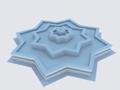 Traditional Moroccan Fountain  3D model