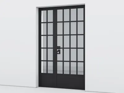 Aluminium door 164 3D model