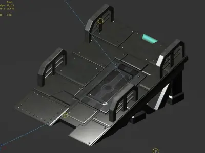 Mechanical Building - Slope 01 3D model