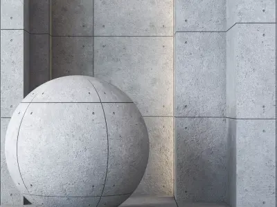 Concrete Panel Texture  4K - Seamless Texture