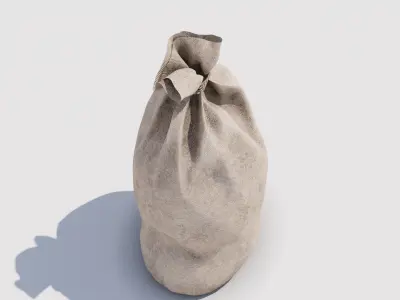 Potato sack Low-poly 3D model