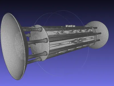 Orion Drive Two Ended Interstellar Ship Concept 3D print model