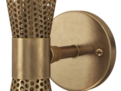 1stdibs Rewire Custom Brass Perforated Sconce 3D model