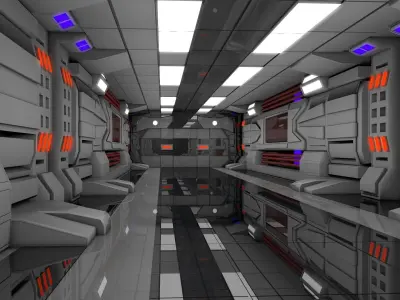Sci Fi Interior  3D model