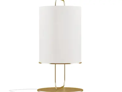 Large Round Floor Lamp 3D model