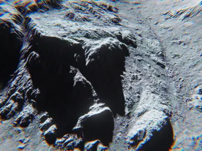 Moon Environment Pack - Unity 2017 Package Low-poly 3D model