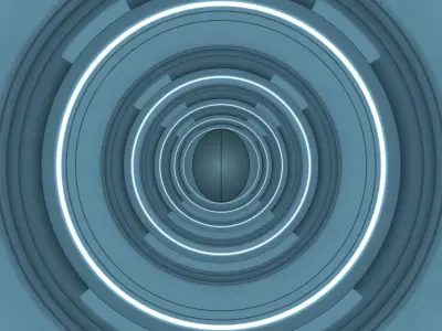 Sci Fi Tunnel  3D model get