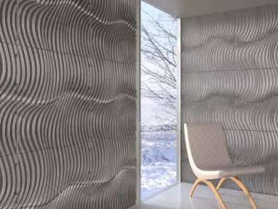 wall panel 011 AM147 3D model