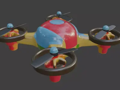 Hexacopter Drone 3D model