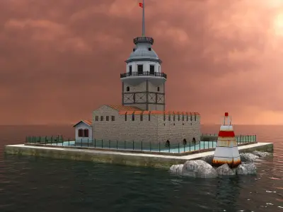 Maidens Tower 3D model