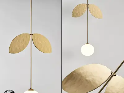 Chandelier Areti Plant Pendant 3D model