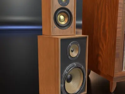 PBR Audio Equipment Low-poly 3D model