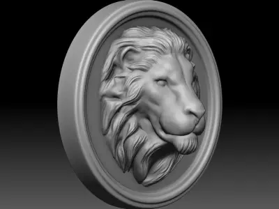 loin wall art for 3d print 3D print model