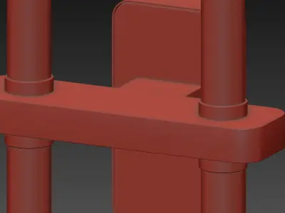 Farol Wall Light - Double by Bert Frank 3D model