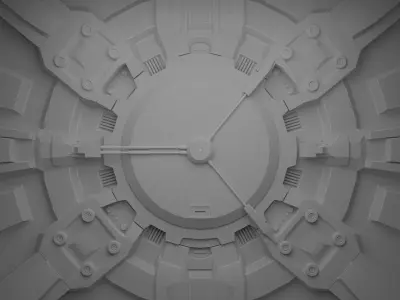 Vault door 3D model