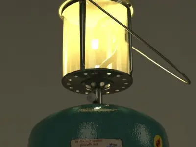 Gas Lamp 3d Model Free 3D model