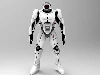 Robot K99 Low-poly 3D model