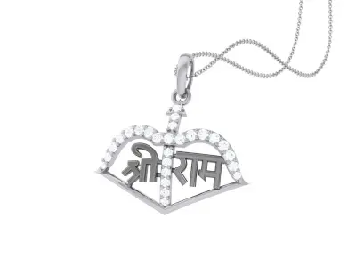 Shree Ram Pendant 3D print model
