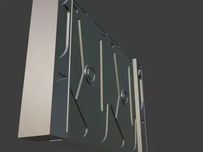 Sci fi door Free 3D model