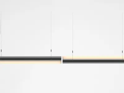 Queue Direct Perdant Double Section 3D model