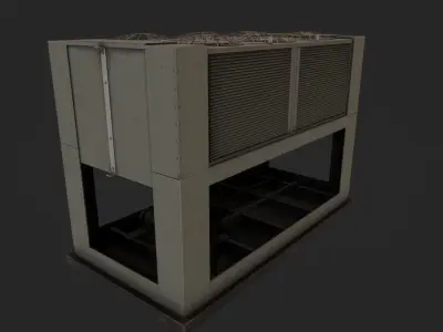 Rooftop Air Conditioner1 Low-poly 3D model