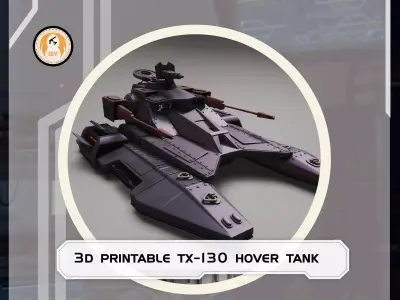 star wars 3d printable high detailed  tx-130 hover tank 3D print model