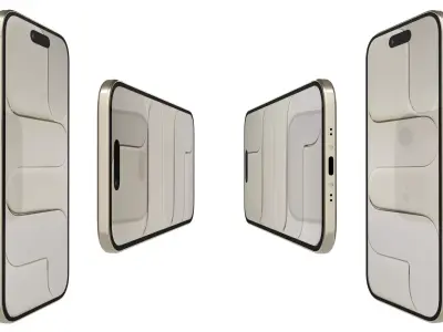 Apple iPhone Air Gold Light 3D model