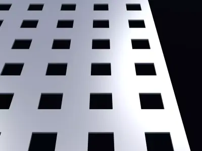 Perforated panel with 20 percent opening 25O114 3D model