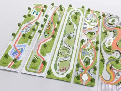 ribbon park 3D model