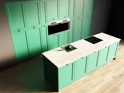86-Kitchen2 matte 8 3D model