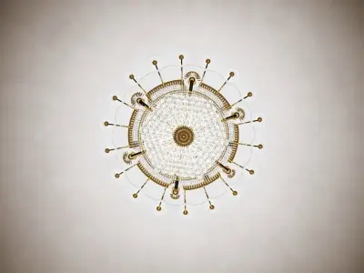  lyustra chandelier classic ready to use   Low-poly 3D model