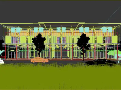 corona exterior scene Day and Night 3D model
